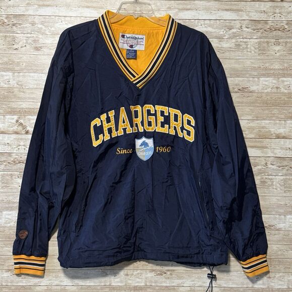 San Diego Chargers Vintage 90s Champion Pull Over Windbreaker NFL Football XL - Picture 1 of 12